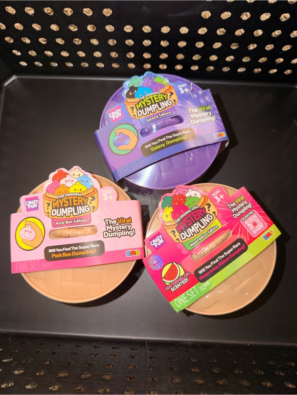 RMS Mystery Dumpling Lot of 3 - Pork Bun, Galaxy, Watermelon SEALED